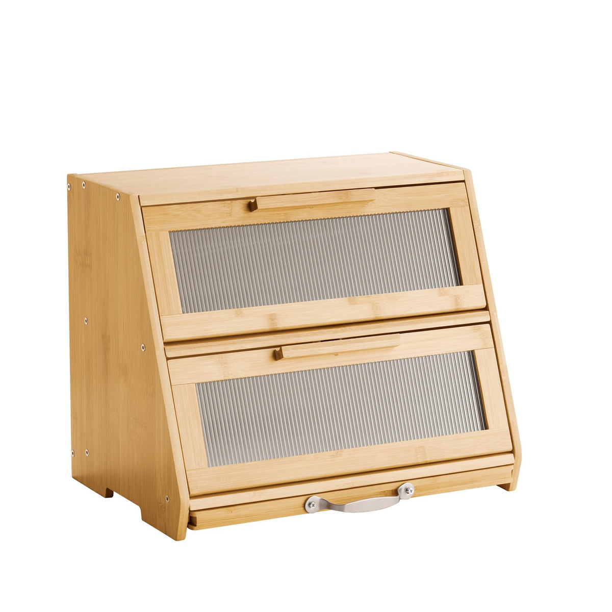 Large Capacity Bamboo Bread Box T379061
