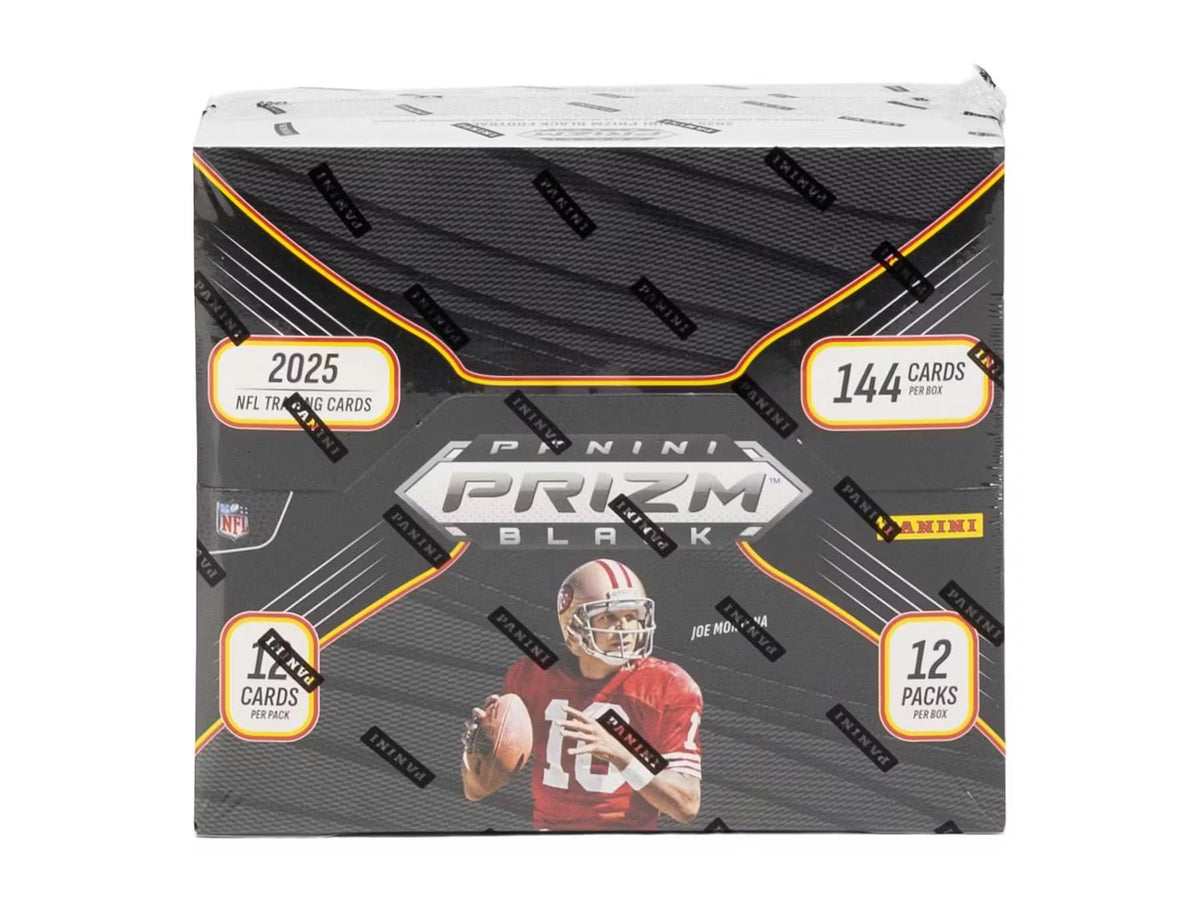 2025 Panini Prizm Black Football Trading Card Box B32342