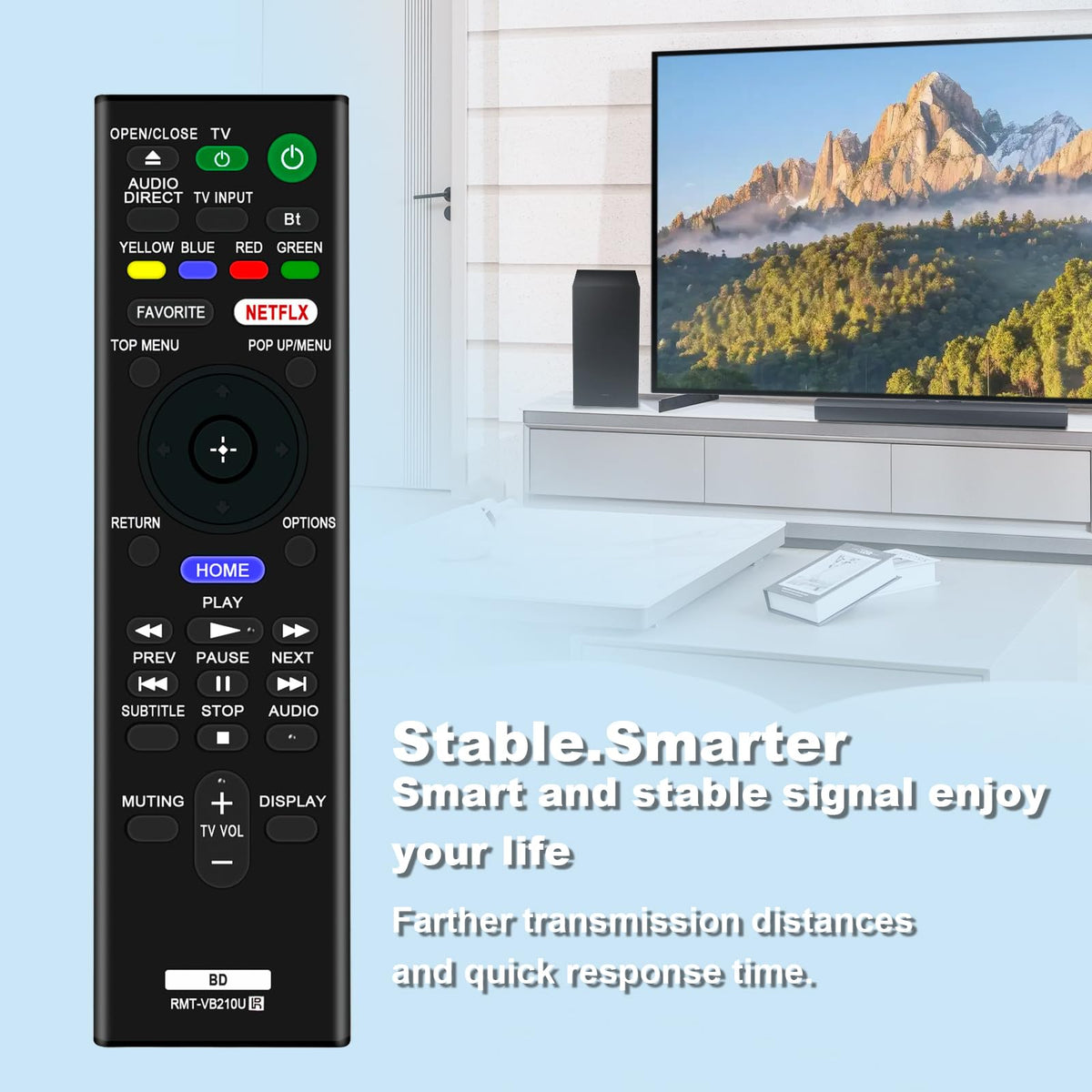 Replace Remote Control for Sony 4K Ultra HD Blu-ray Player Z5569