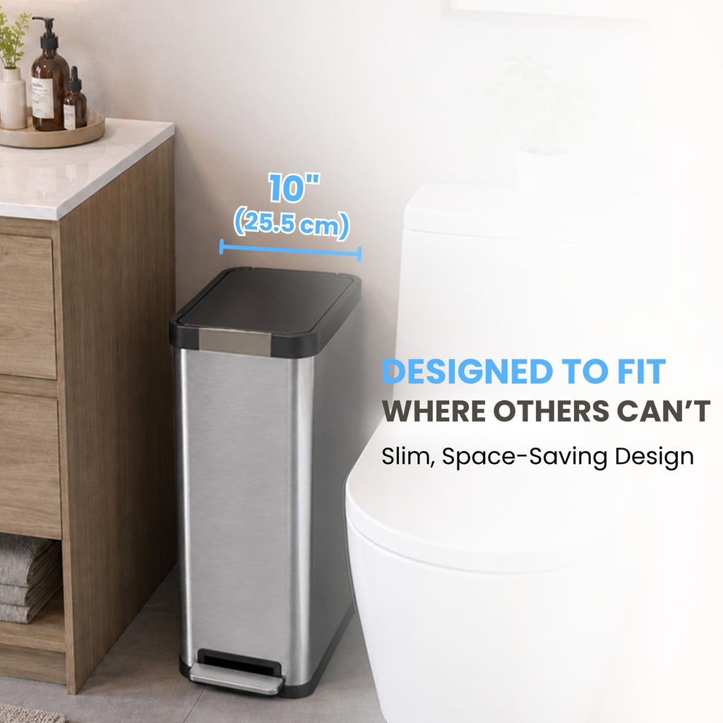 13 Gallon Stainless Steel Diaper Pail Y9215