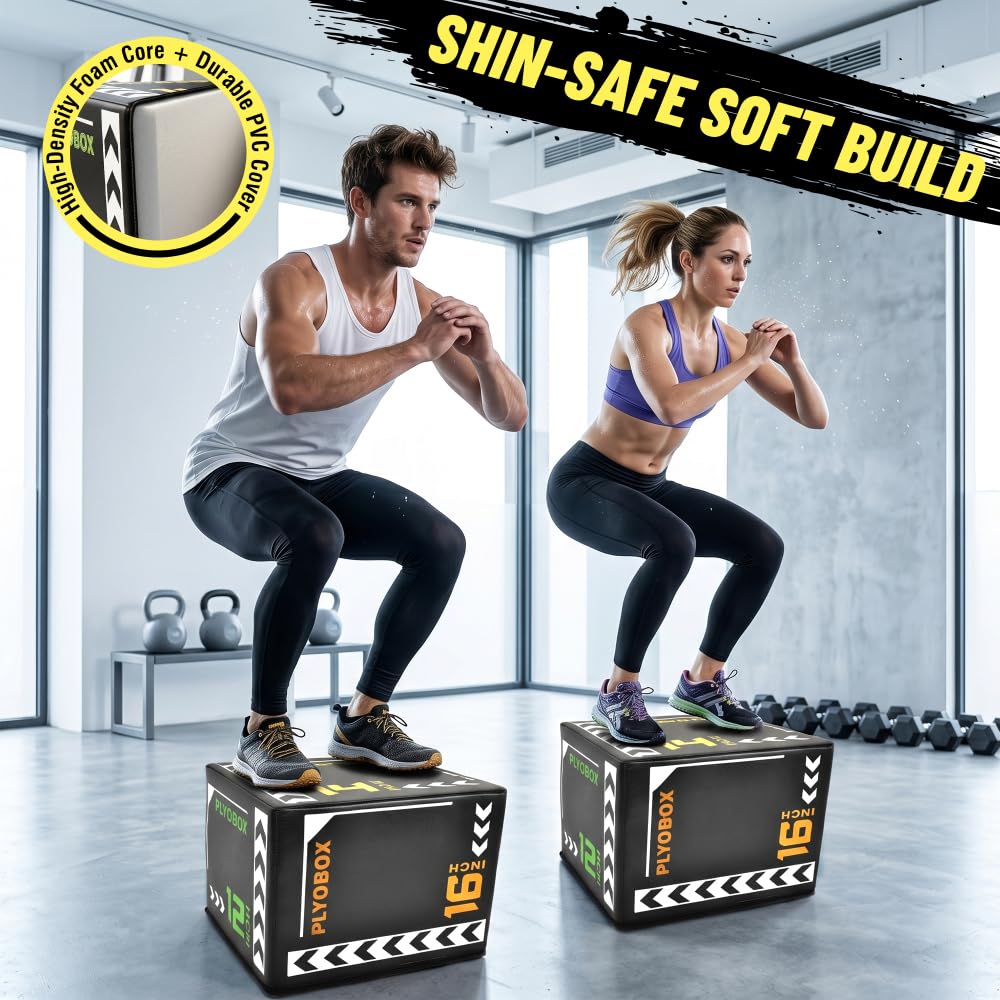 12/14/16 Inch 3-in-1 Plyometric Jump Box K806