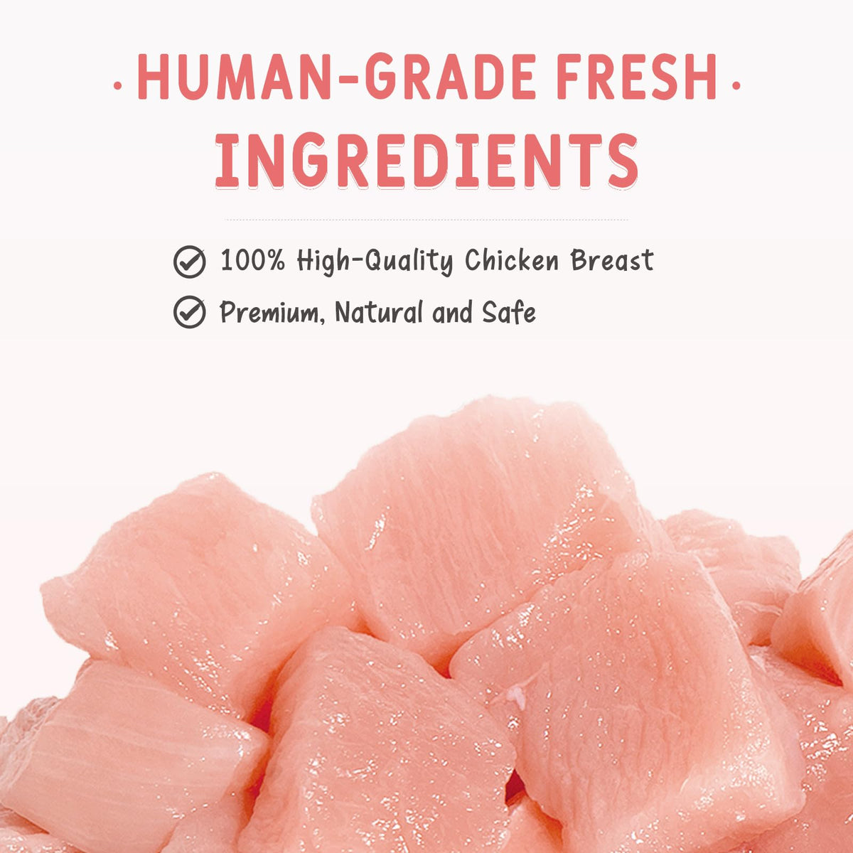 Freeze Dried Chicken Breast Cat & Dog Treats 2.82oz Single Ingredient Grain-Free Y13303