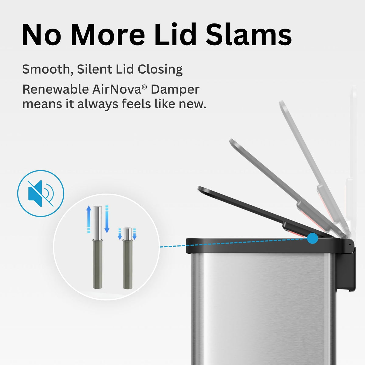 13 Gallon Stainless Steel Diaper Pail Y9215