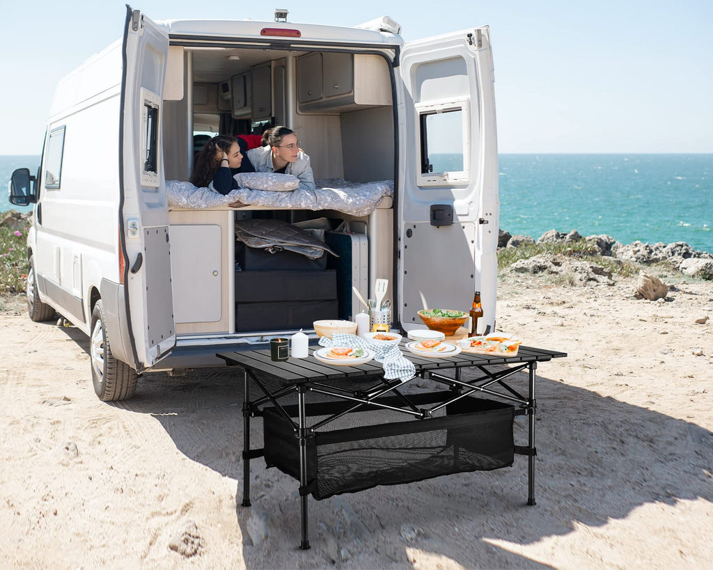 Lightweight Aluminum Folding Camping Table with Carrying Bag M278