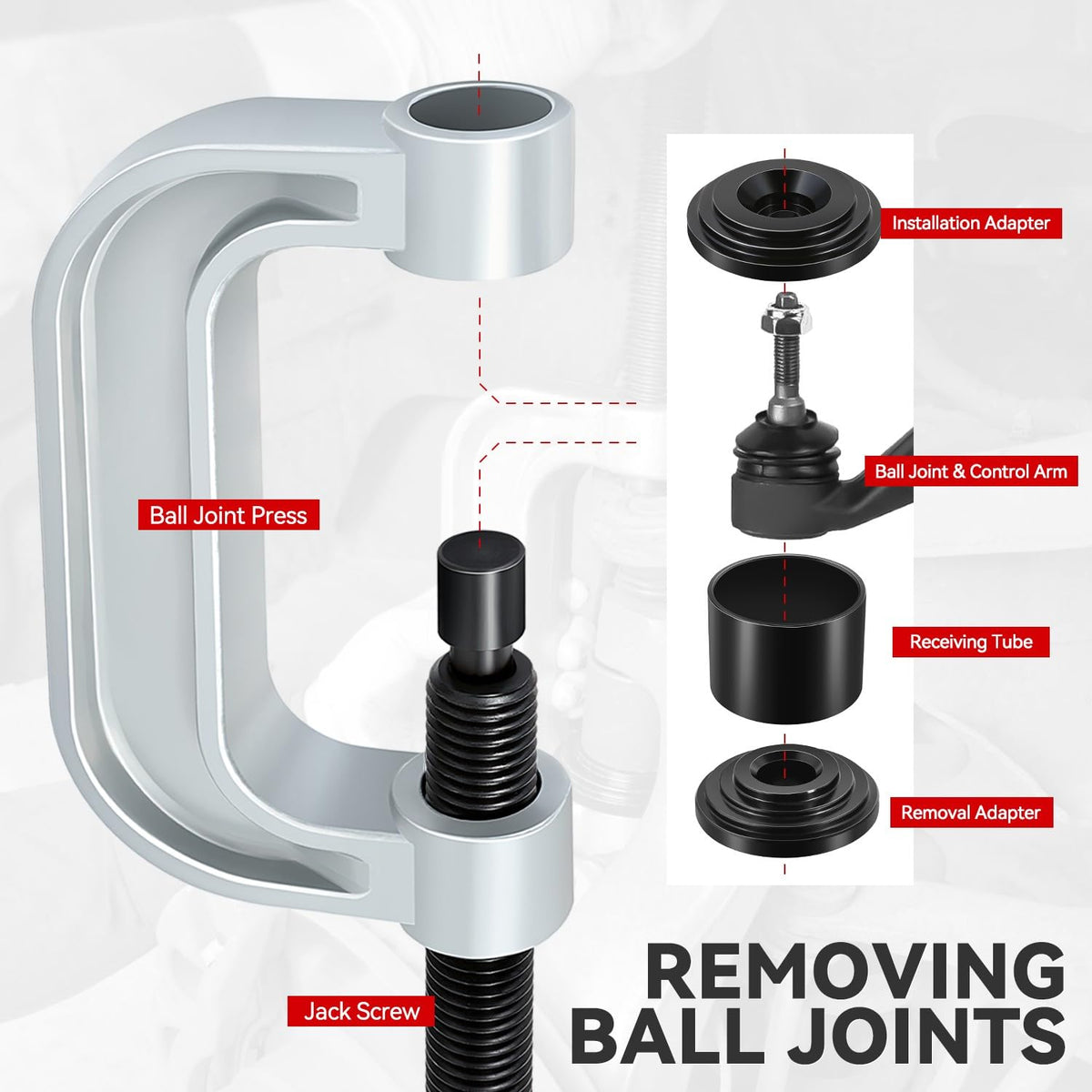 21 Pcs Ball Joint Press Kit R31962