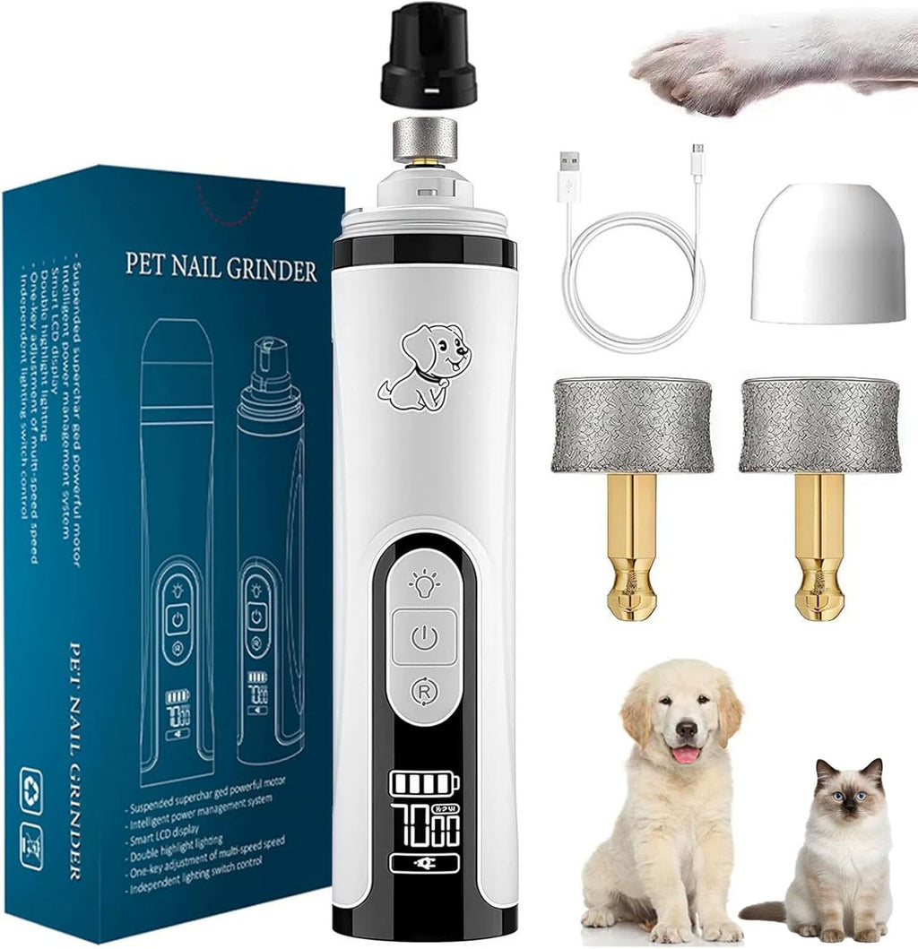 Ultra Quiet Dog Nail Grinder with Dual LED Lights O58565