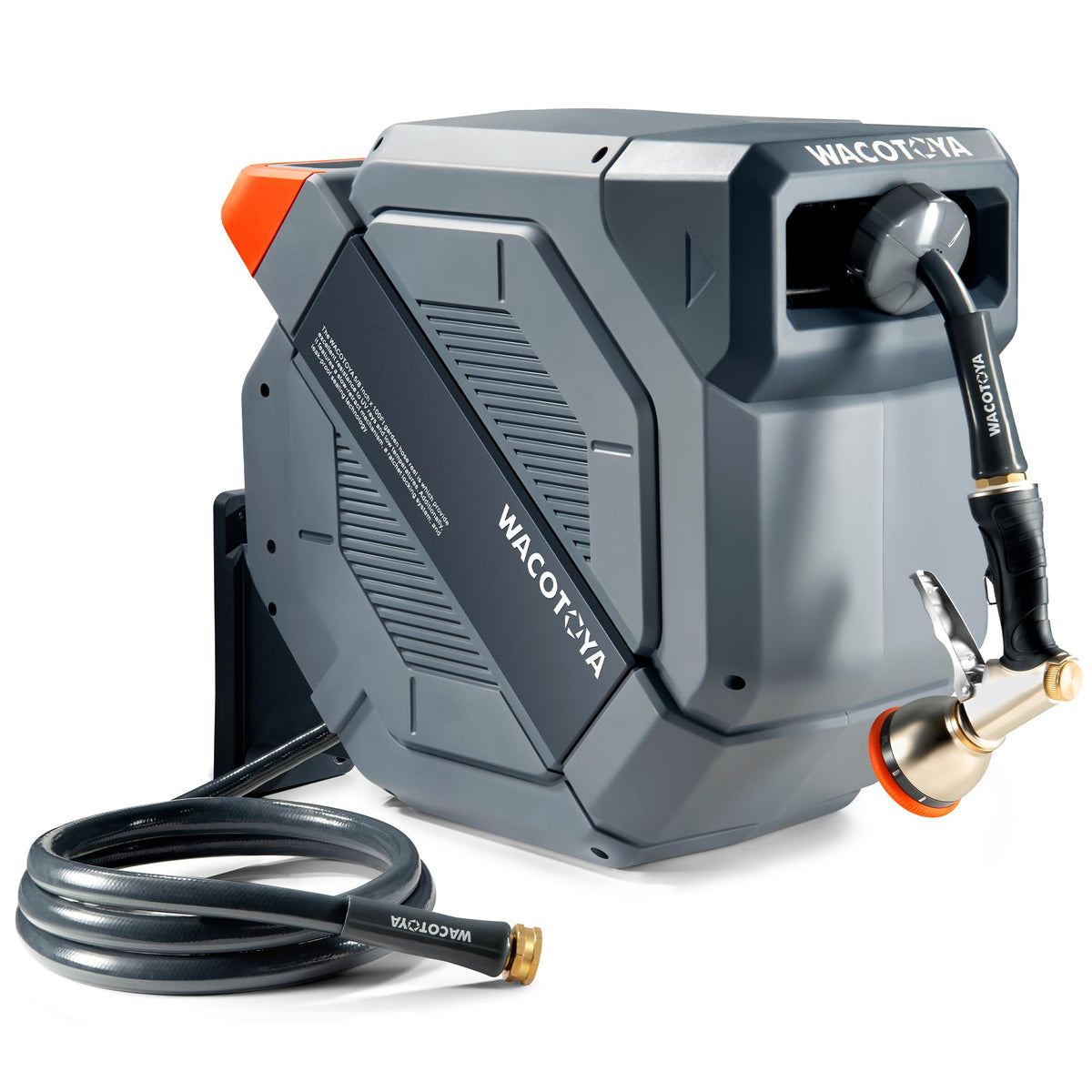 Retractable Garden Hose Reel, 5/8 in x100 ft Heavy Duty Wall Mount U63045