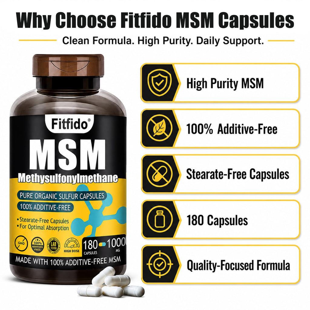 MSM Capsules 1000mg 180 Count H539