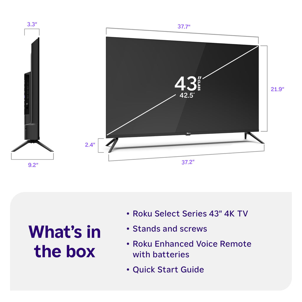 43-Inch 4K HDR LED Smart TV V8671
