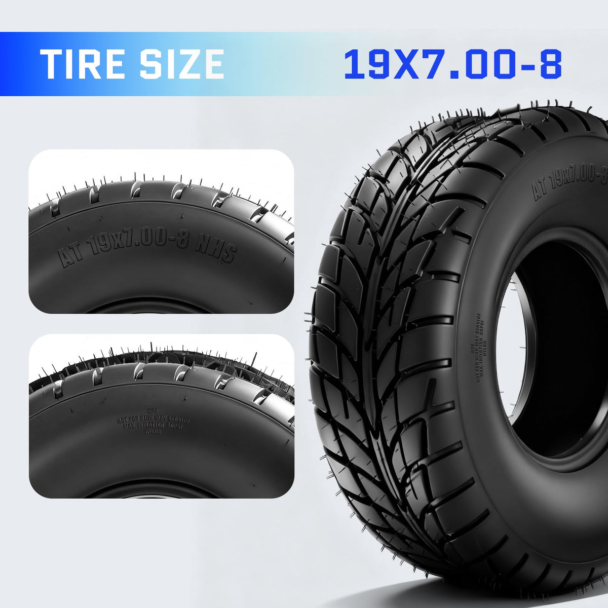 19x7-8 ATV/UTV Tires Set of 2 N400