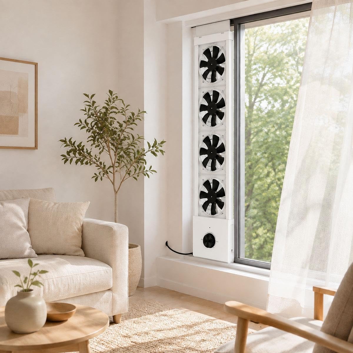 White 3-Speed Reversible Window Fan G41512