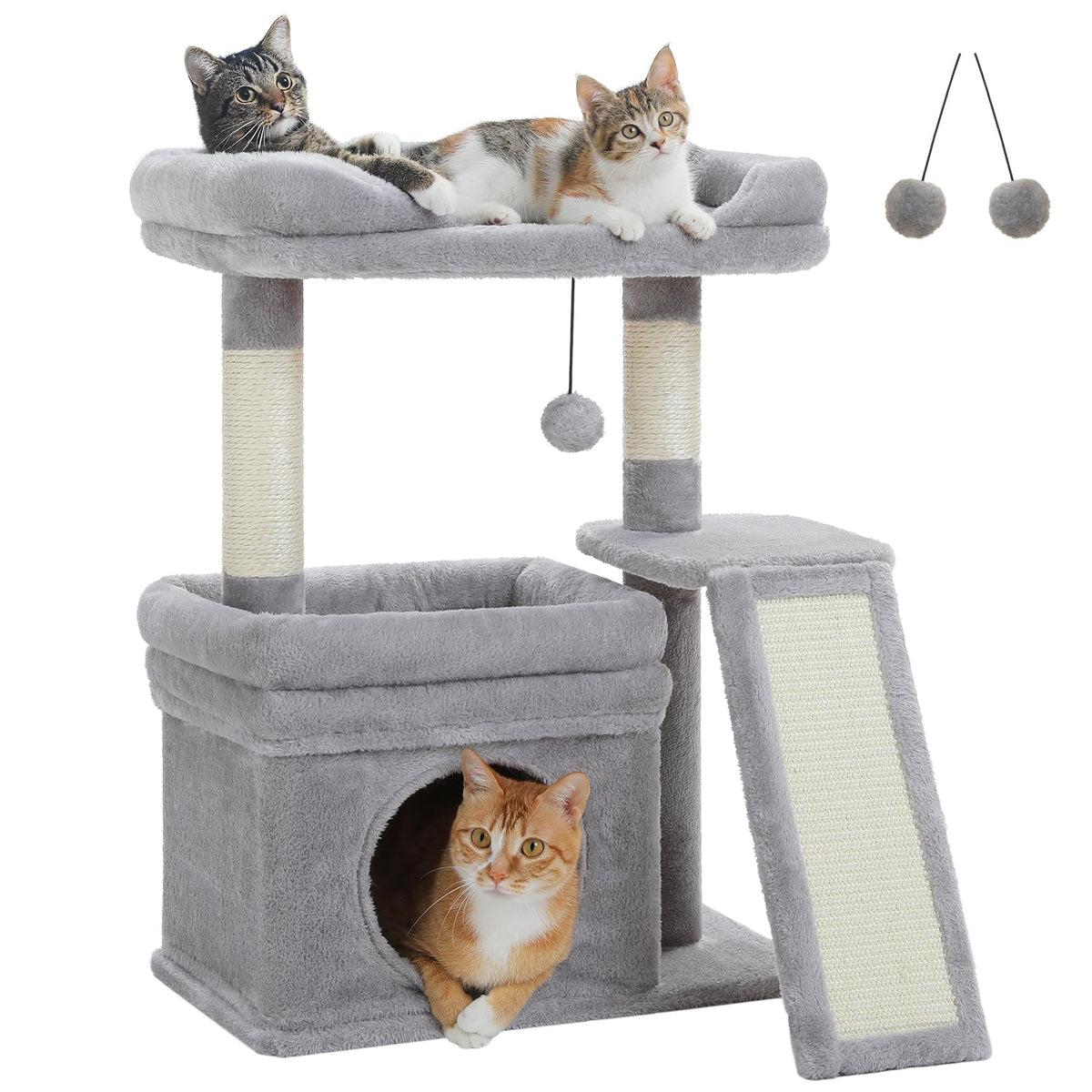 Gray Cat Tree Q5398