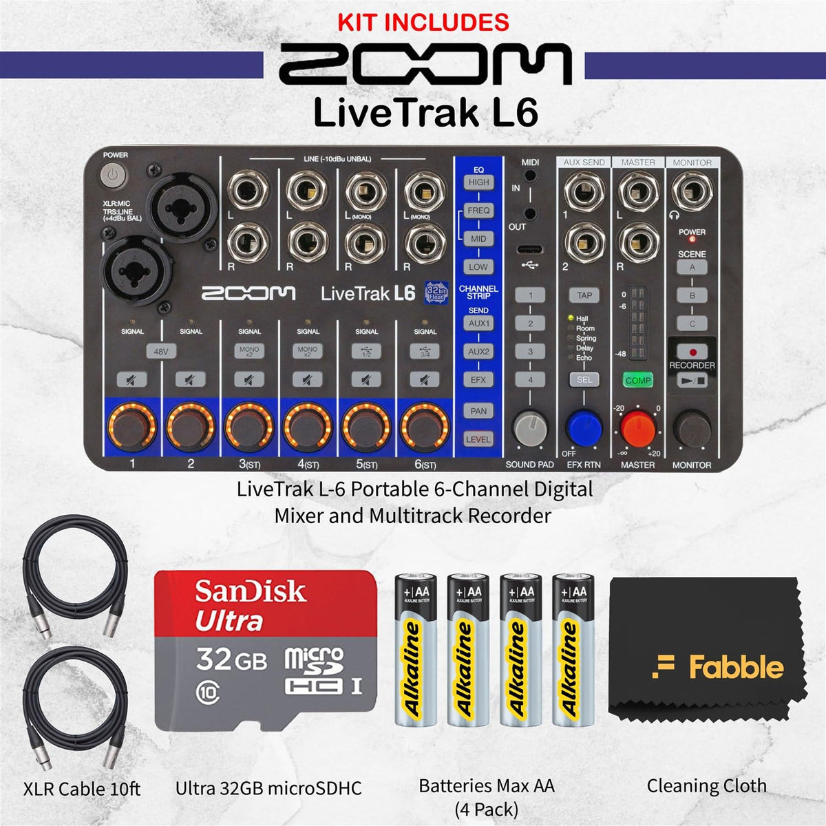 6-Channel Digital Mixer and Multitrack Recorder V31026