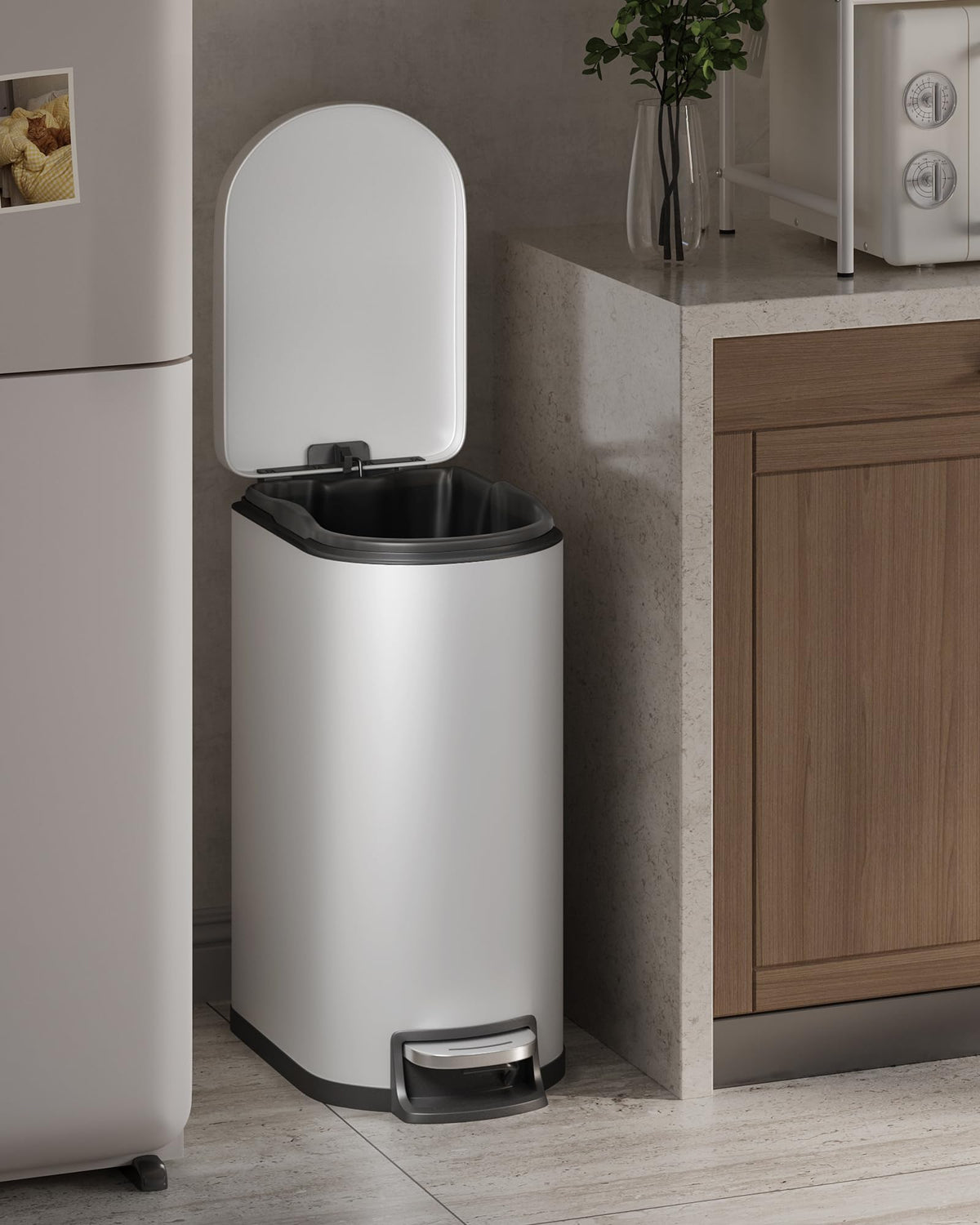 13.2 Gallon Stainless Steel Kitchen Trash Can L6134
