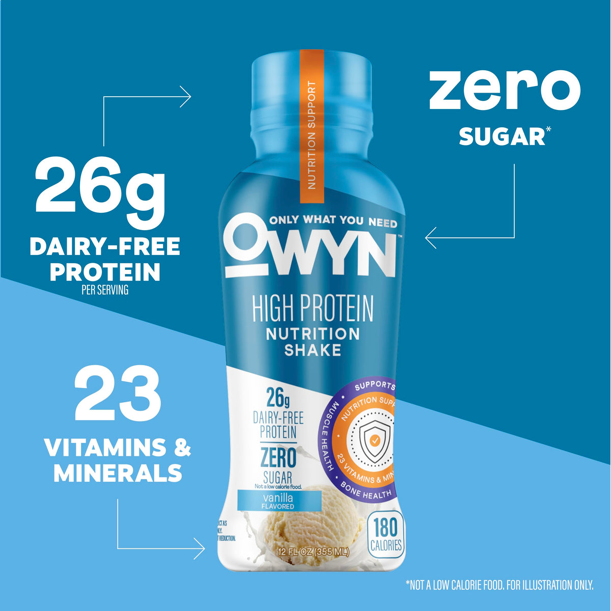 26g High Protein Shake, Vanilla Flavored, 12 Ct J426623
