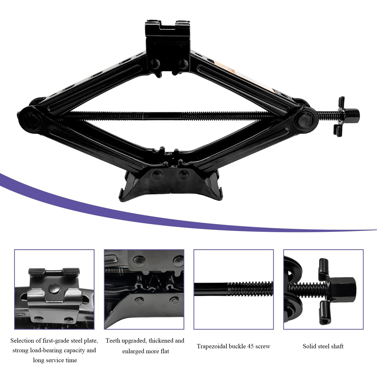 2 Ton Scissor Jack with Lug Wrench Q934