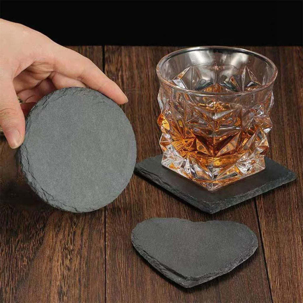 12pcs Natural Stone Coasters with Non Slip Bottom L776159