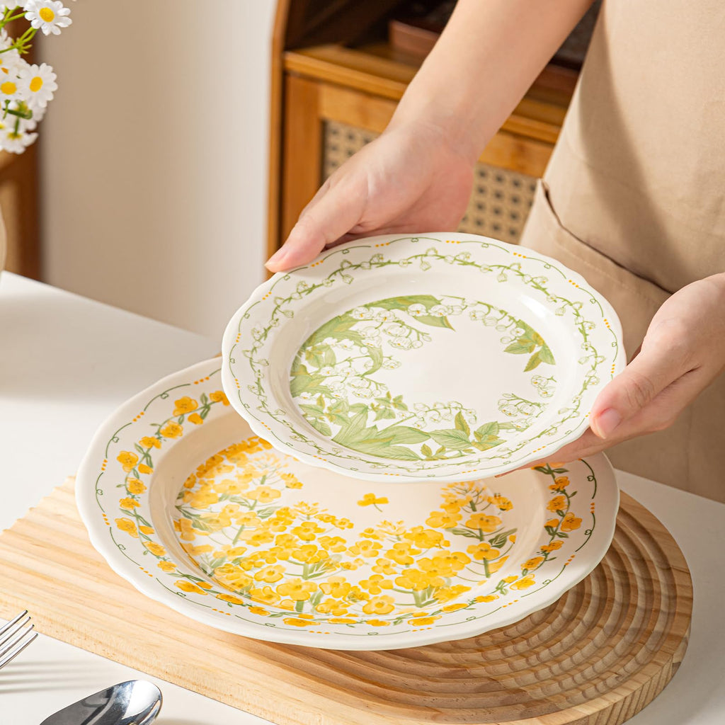 12-Piece Ceramic Dinnerware Set, Service for 4, Cream White K114415