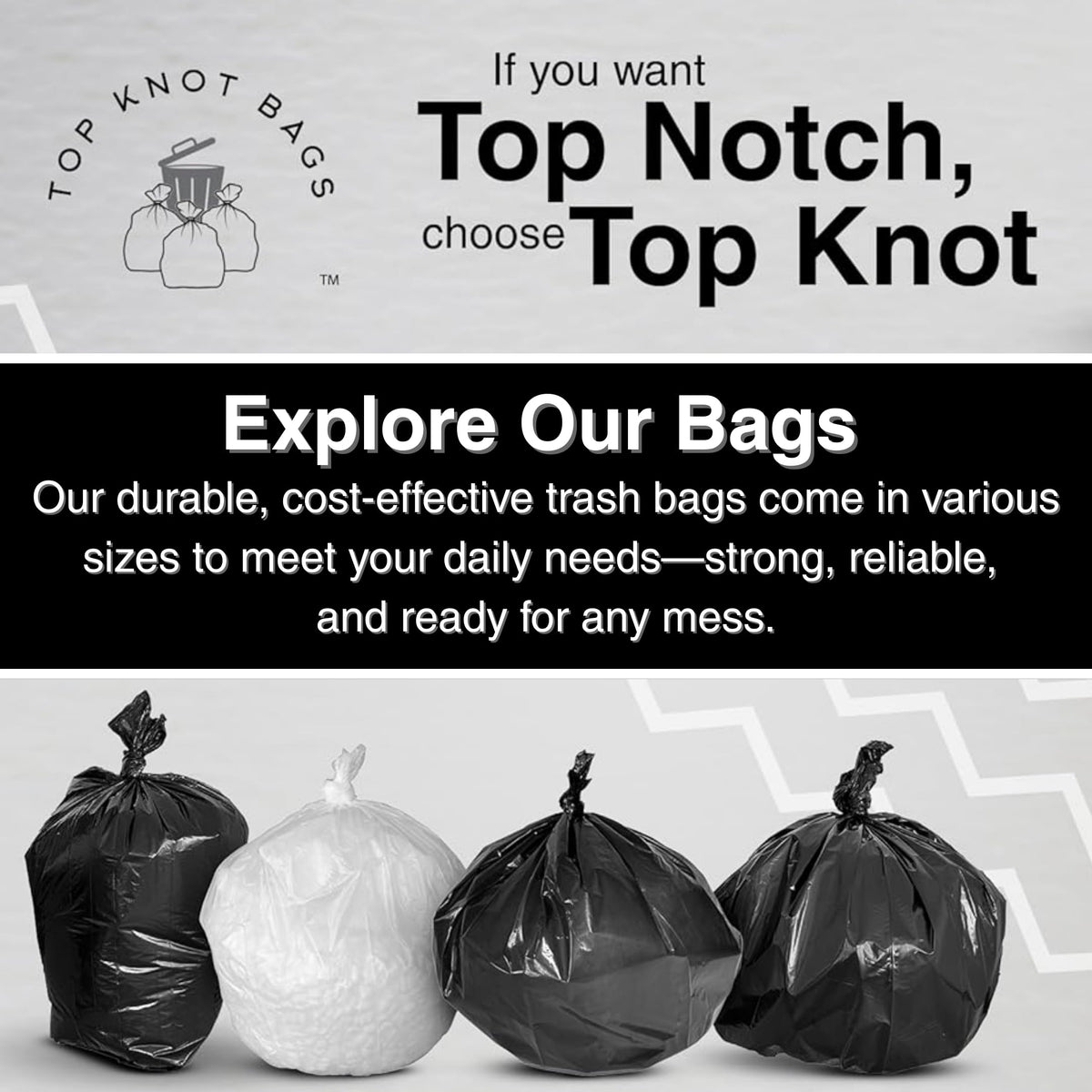 45 Gallon Black 1.5 Mil Trash Bags 100 Count F325525
