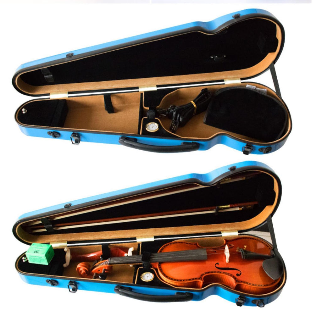 4/4 Full Size Hard Shell Carbon Fiber Violin Case with Straps M819