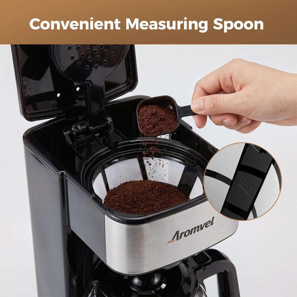 12-Cup Programmable Drip Coffee Maker with Glass Carafe R851337