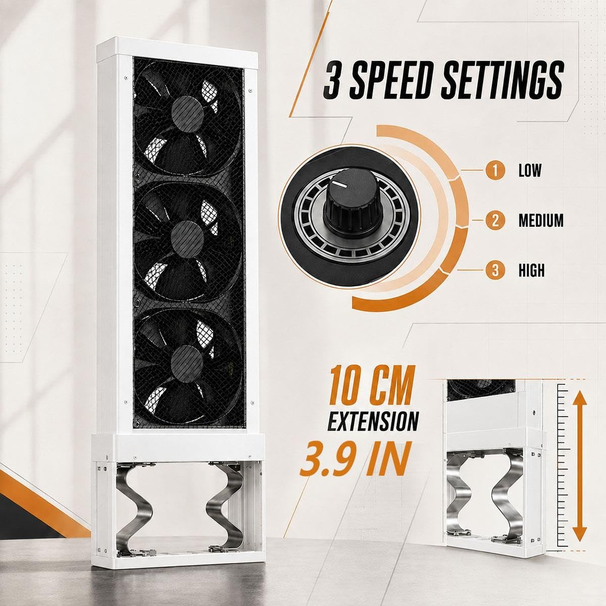 White 3-Speed Reversible Window Fan G41512