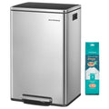 13 Gallon Stainless Steel Trash Can L352