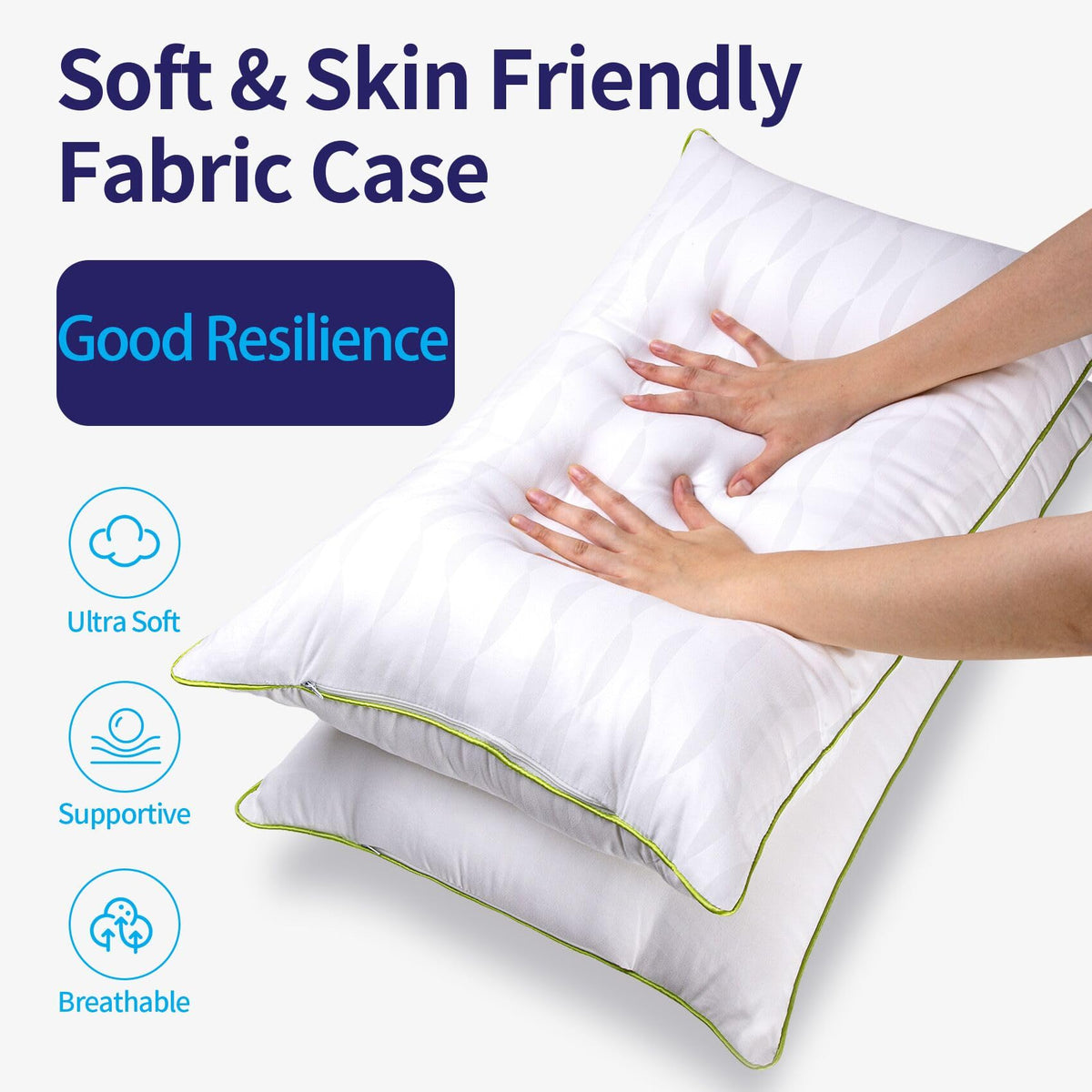 King Size Down Alternative Pillows Set of 2 X67111