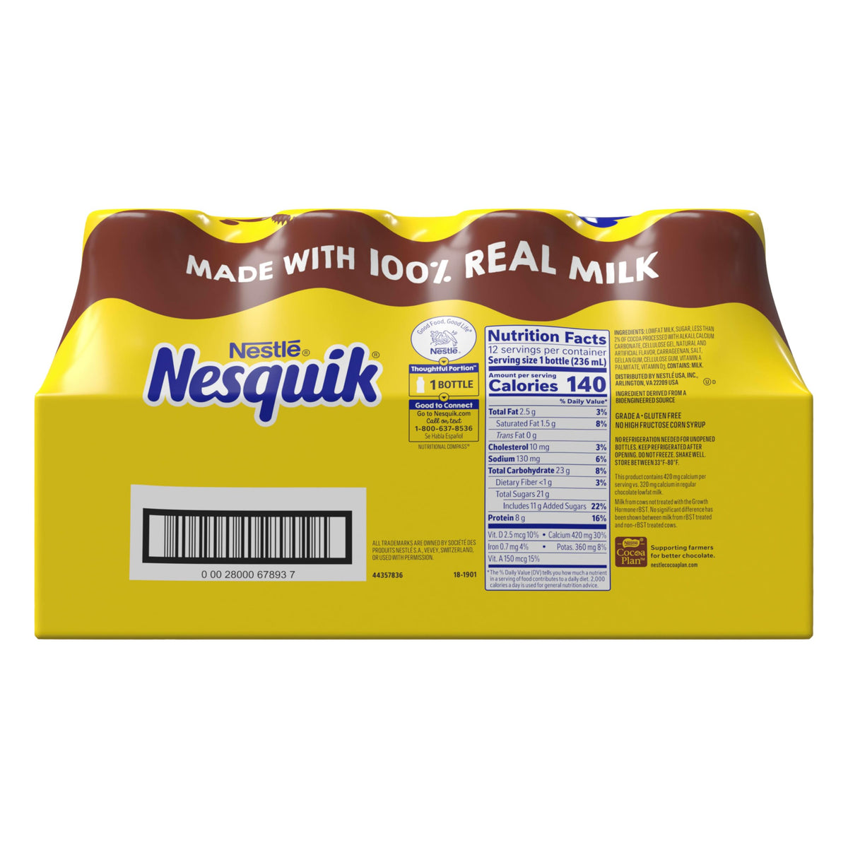 Lowfat Chocolate Milk 8 Fl Oz 12 Pack Y64590
