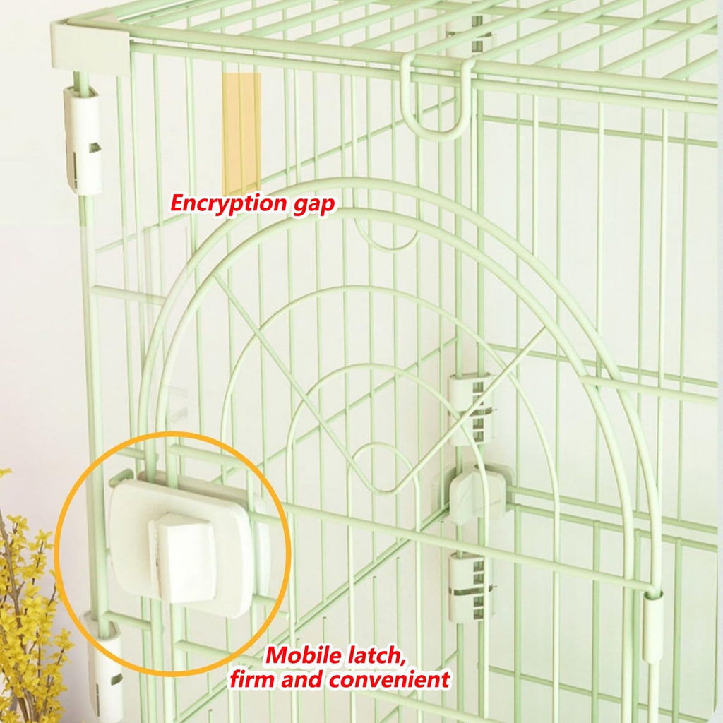 3/4-Tier Wire Cat Cage Playpen Kennel with Hammock I828