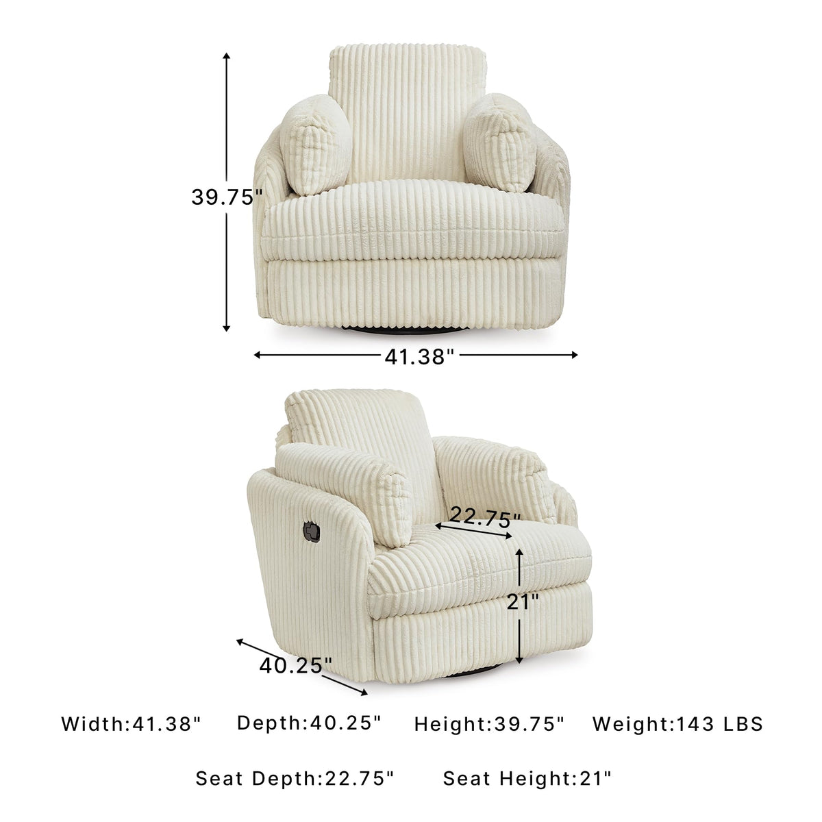 Oversized Swivel Glider Recliner K852
