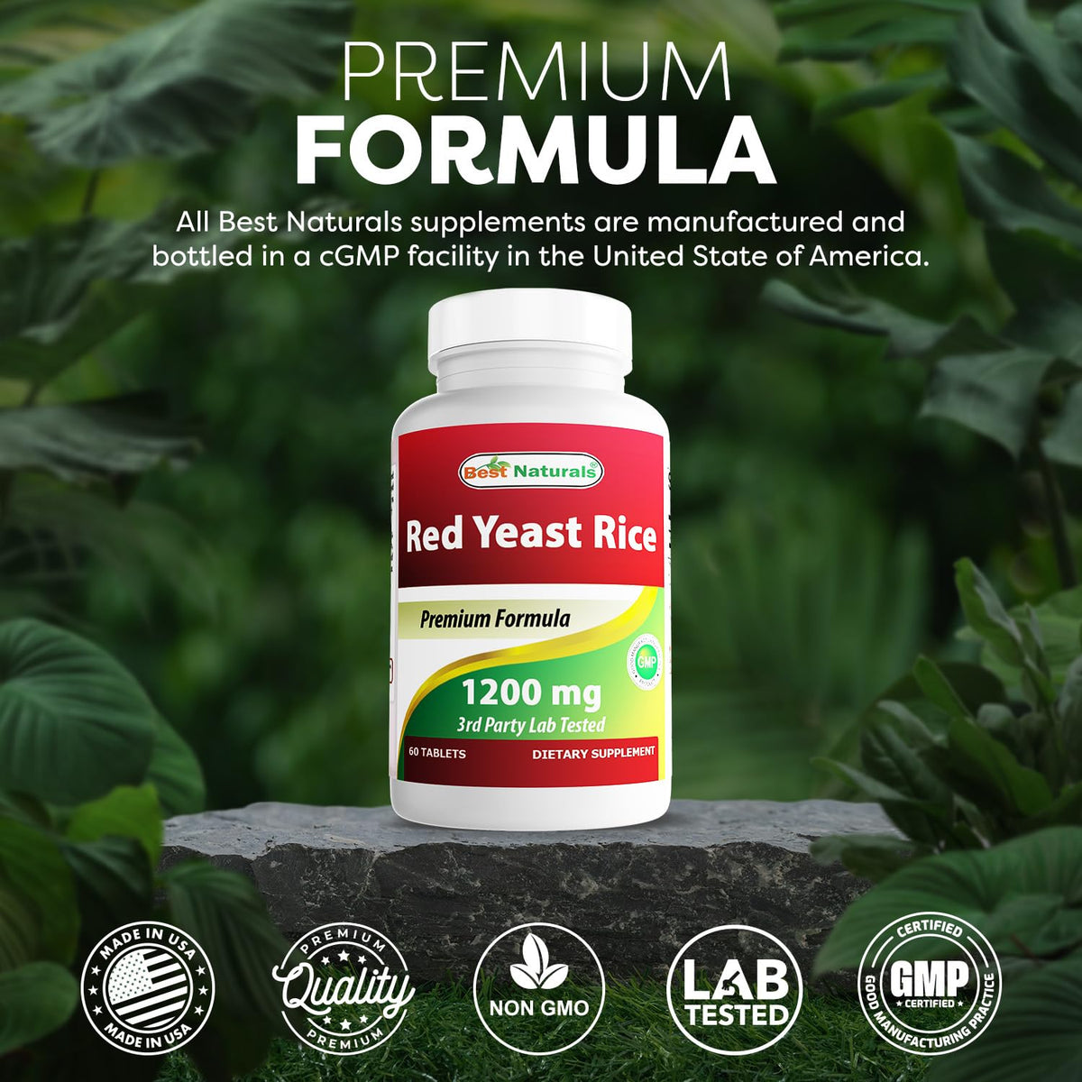 Red Yeast Rice 1200 Mg 60 Tablets X1030