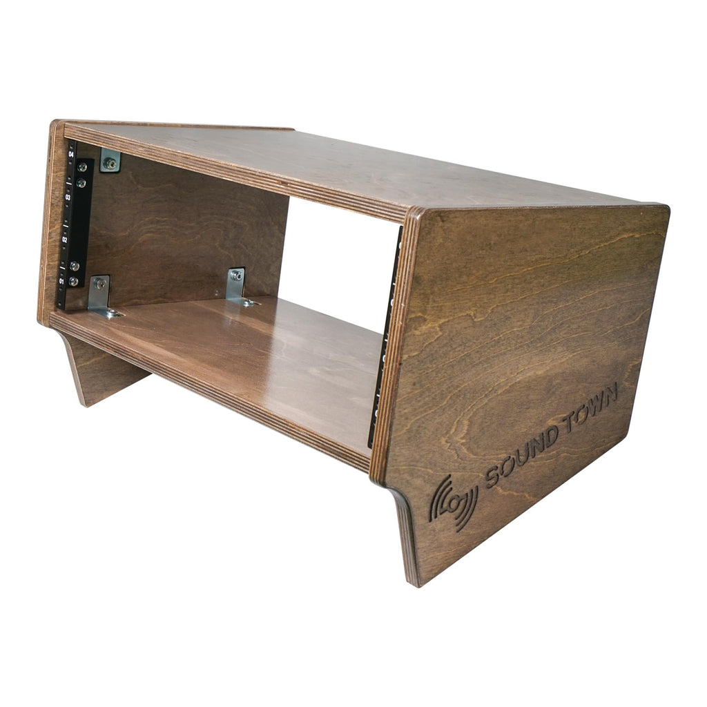 4U Angled Desktop Studio Rack with Baltic Birch Plywood Z348367