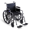 Portable Folding Lightweight Manual Wheelchair 18 Inch Seat Q72817