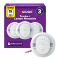 Smoke & CO Detector, Hardwired & 10-Year Battery, 3 Pack D2234