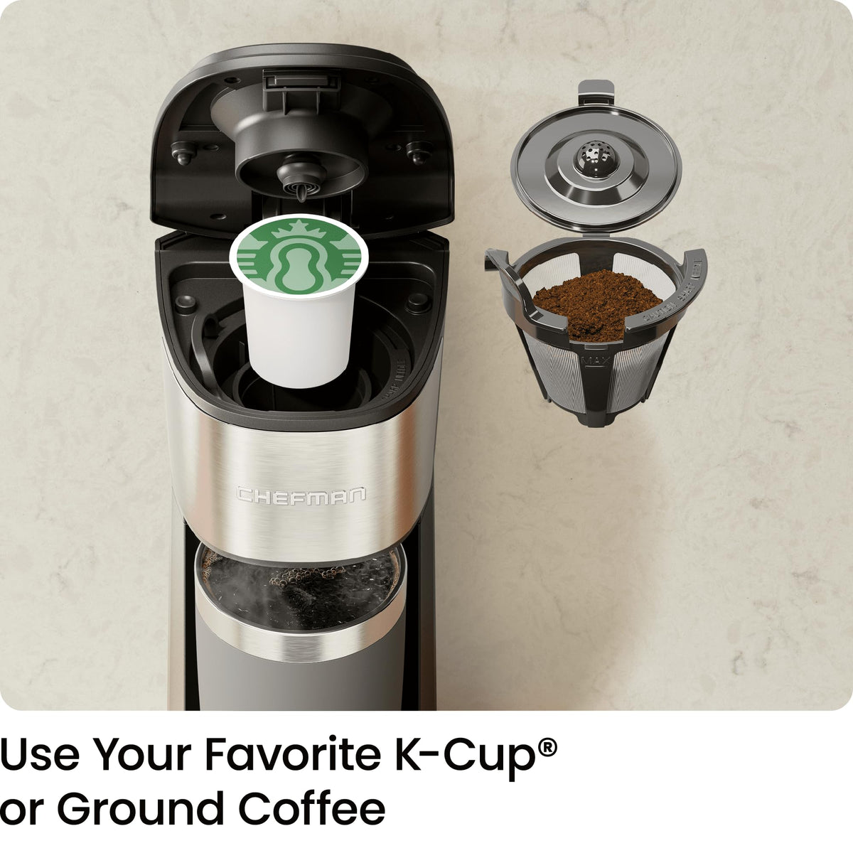 Single Serve Coffee Maker with 40oz Water Reservoir A5838