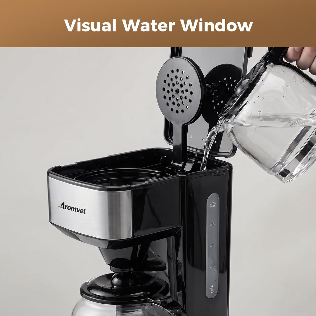 12-Cup Programmable Drip Coffee Maker with Glass Carafe R851337