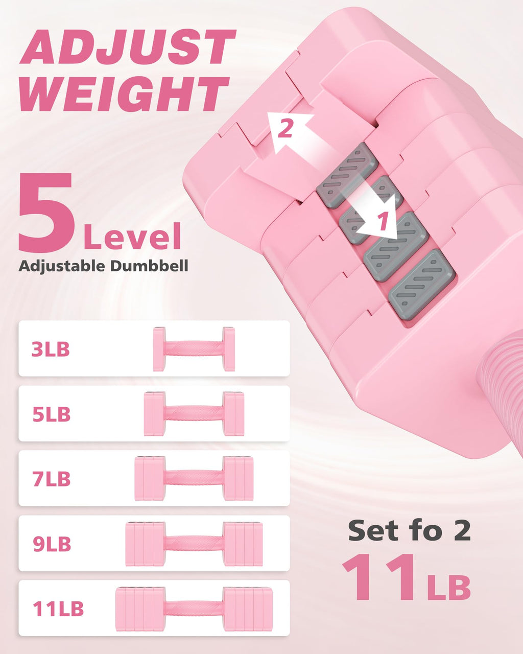 Adjustable Dumbbell Set of 2 O397918