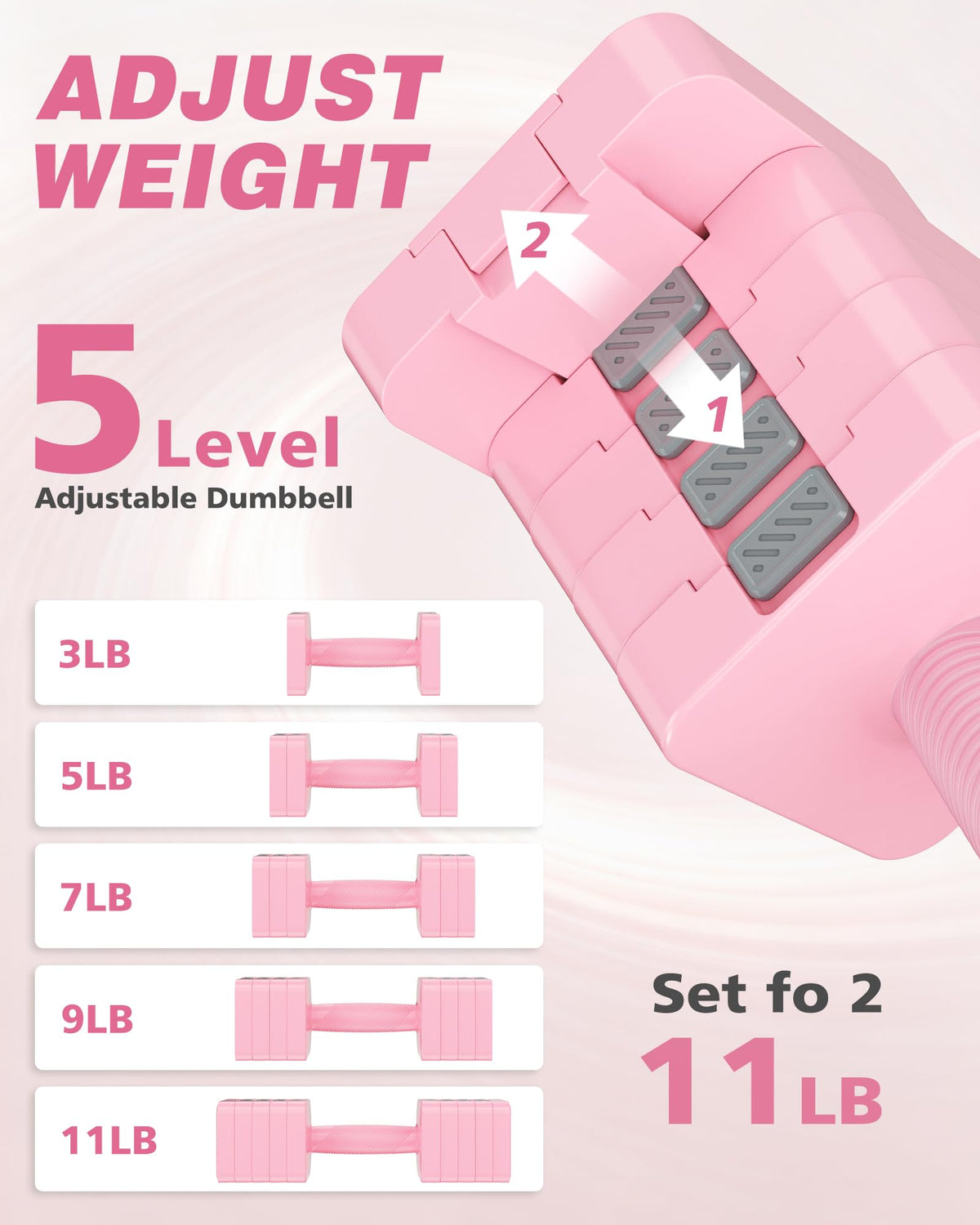 Adjustable Dumbbell Set of 2 O397918
