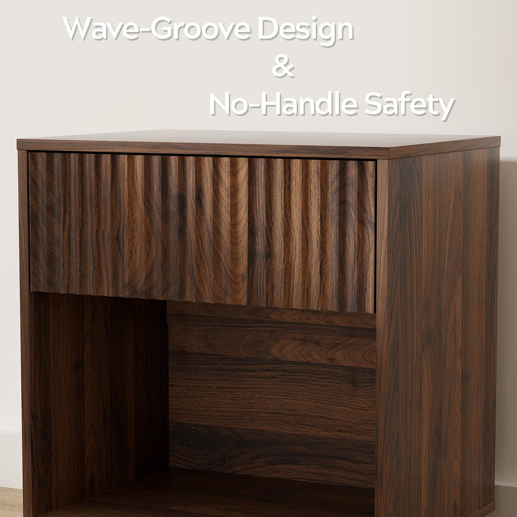 22" Fluted Nightstand Set of 2 X244