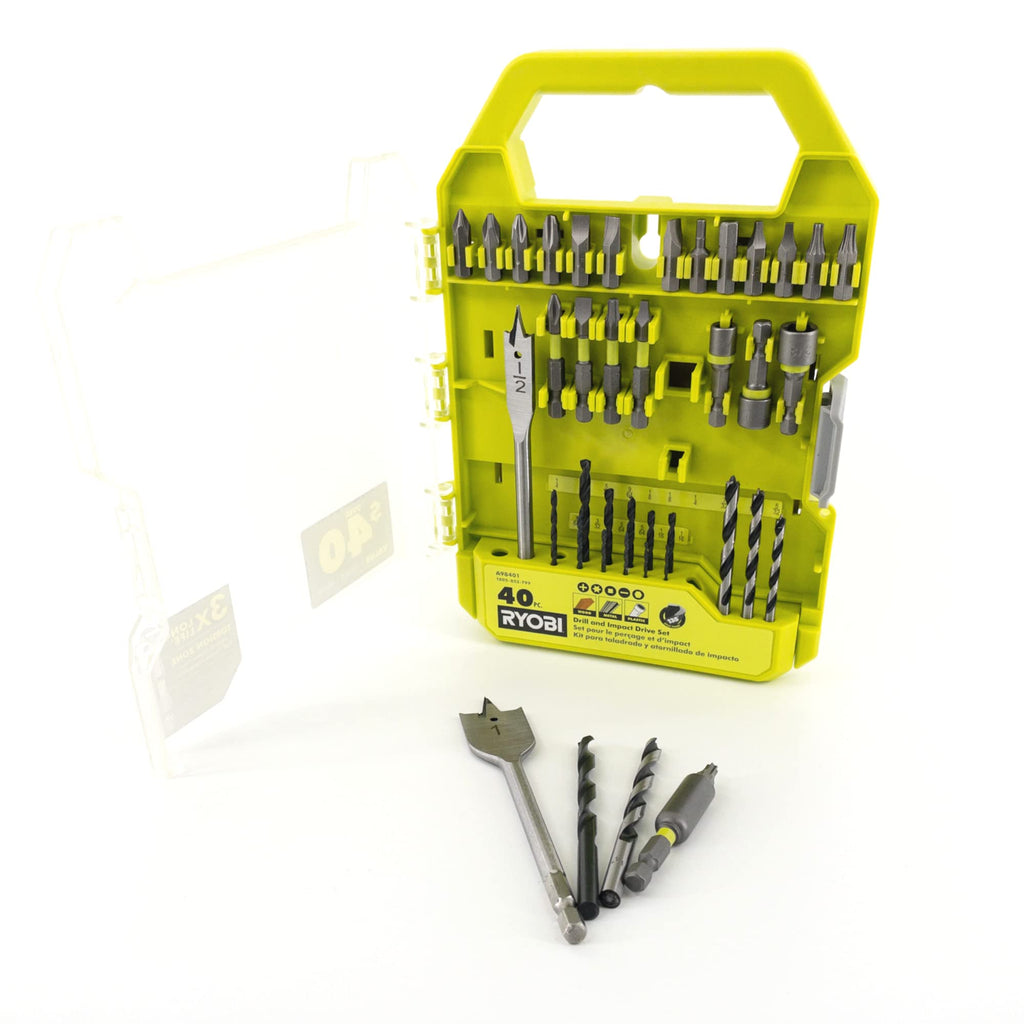 18V Drill Set with Battery, Charger, Bits & Bag C406