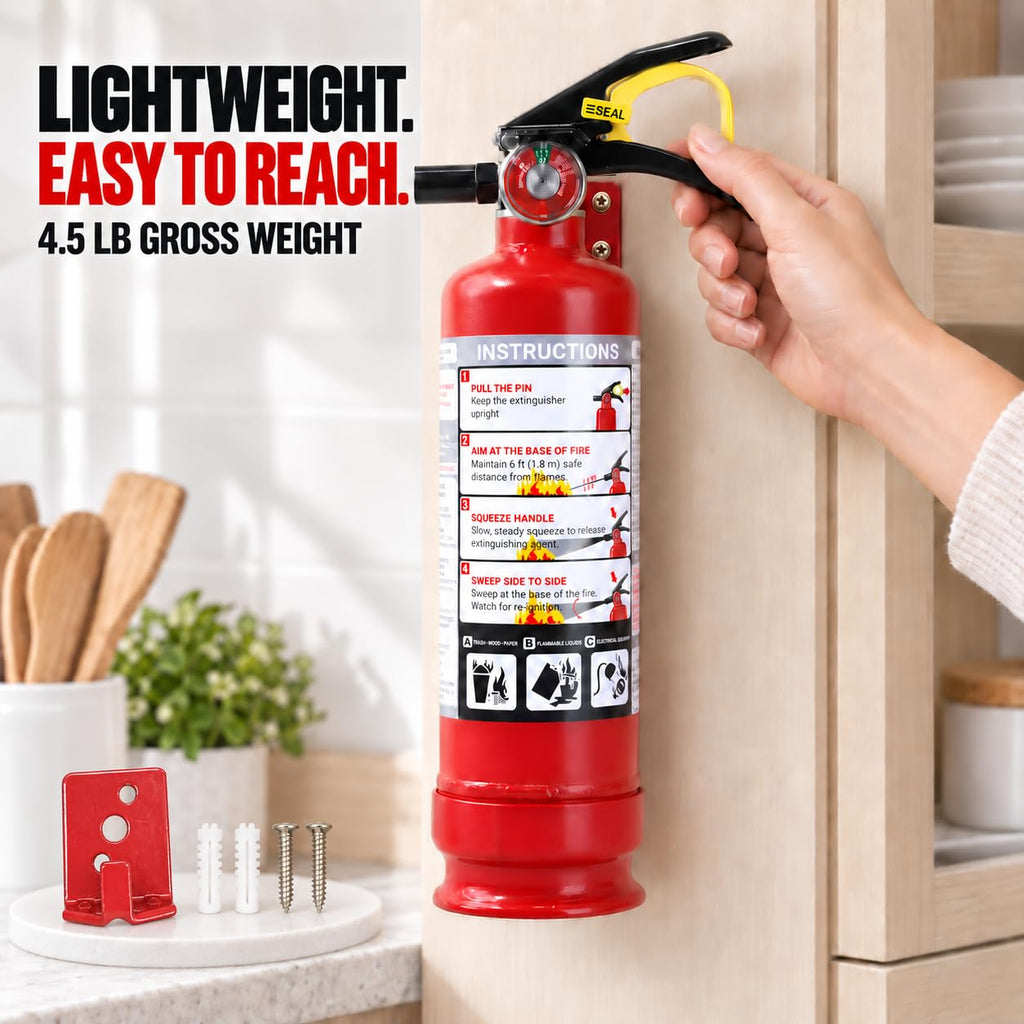 2.5 lb ABC Dry Chemical Fire Extinguishers 4-Pack D7630