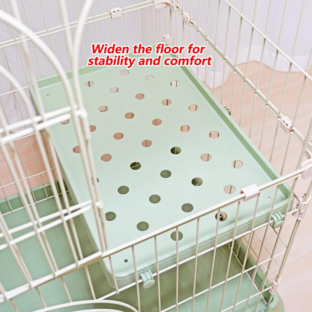 3/4-Tier Wire Cat Cage Playpen Kennel with Hammock I828