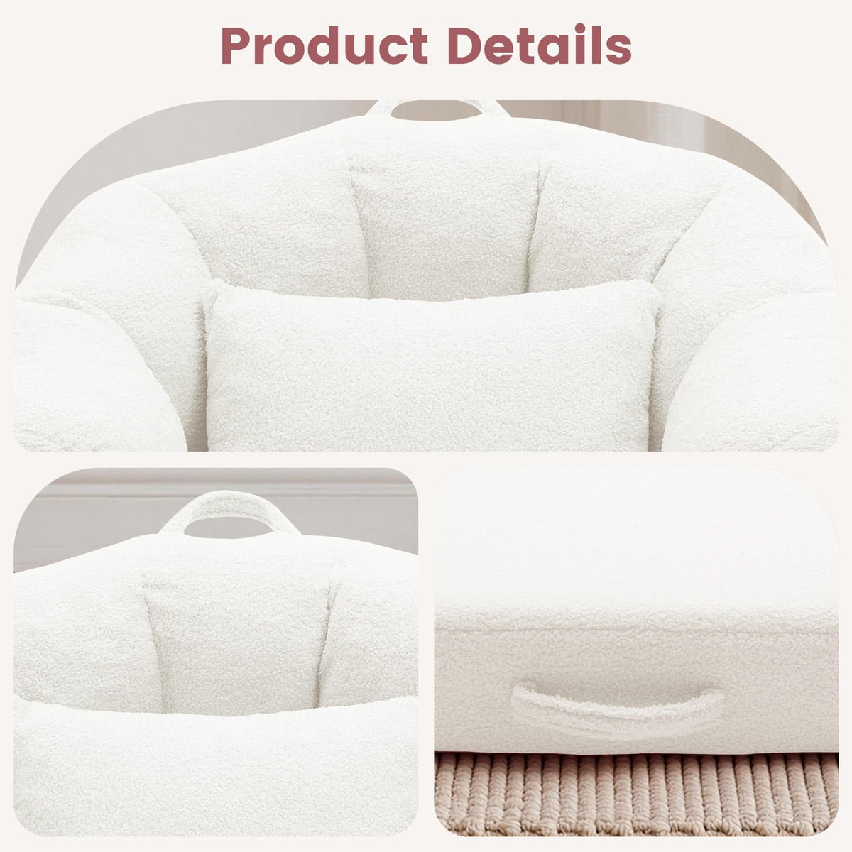 Beige 2 in 1 Convertible Sleeper Sofa Bed X747