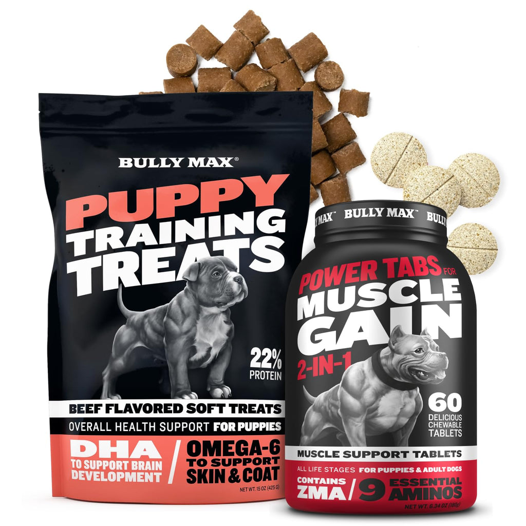 Puppy Training & Muscle Support Duo Power Tabs & Beef Soft Treats X9851