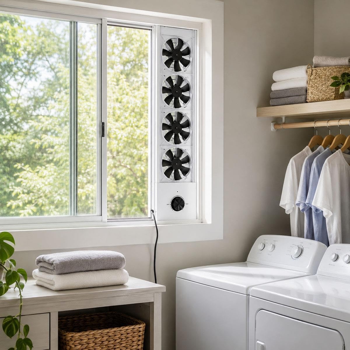 White 3-Speed Reversible Window Fan G41512