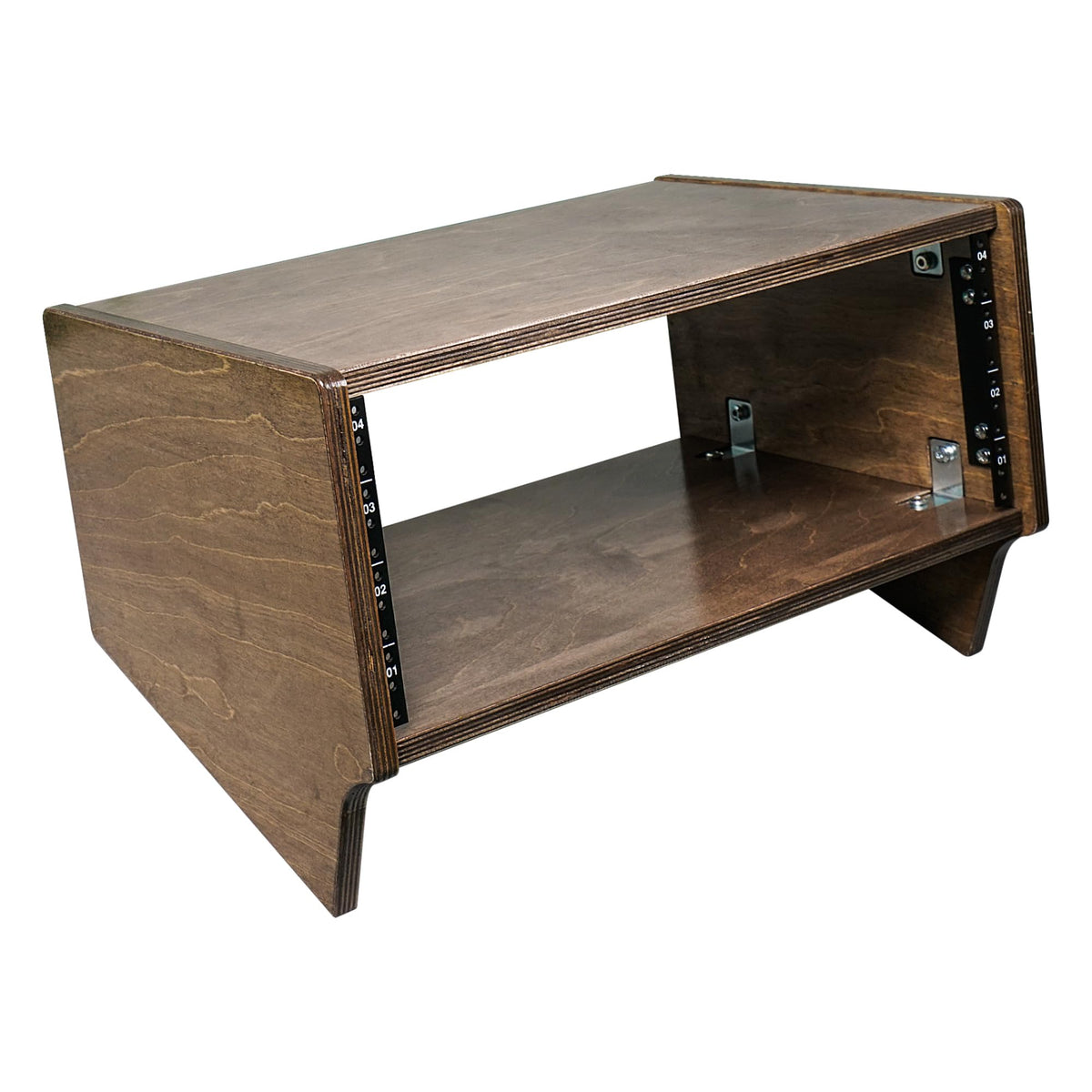4U Angled Desktop Studio Rack with Baltic Birch Plywood Z348367