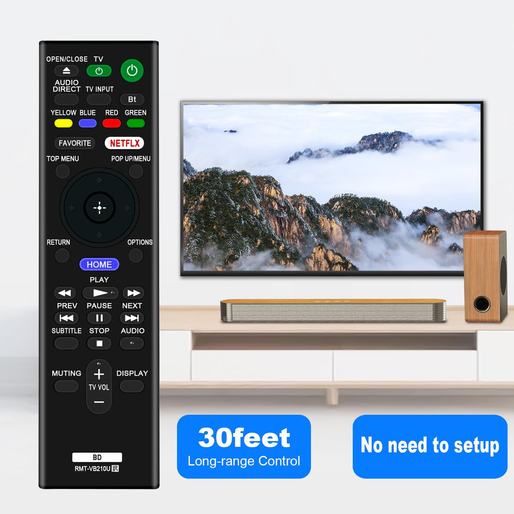 Replace Remote Control for Sony 4K Ultra HD Blu-ray Player Z5569