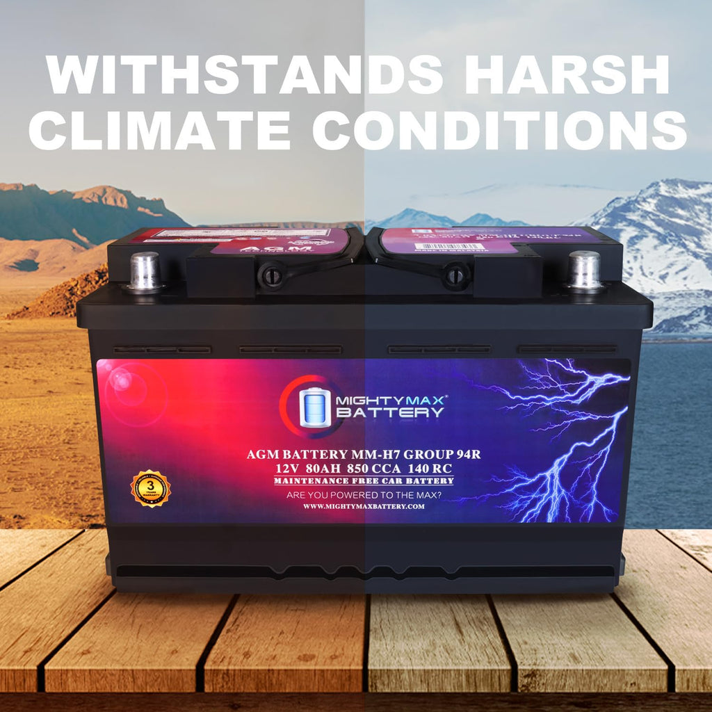 12V 80AH 850 CCA Replacement Battery W898881