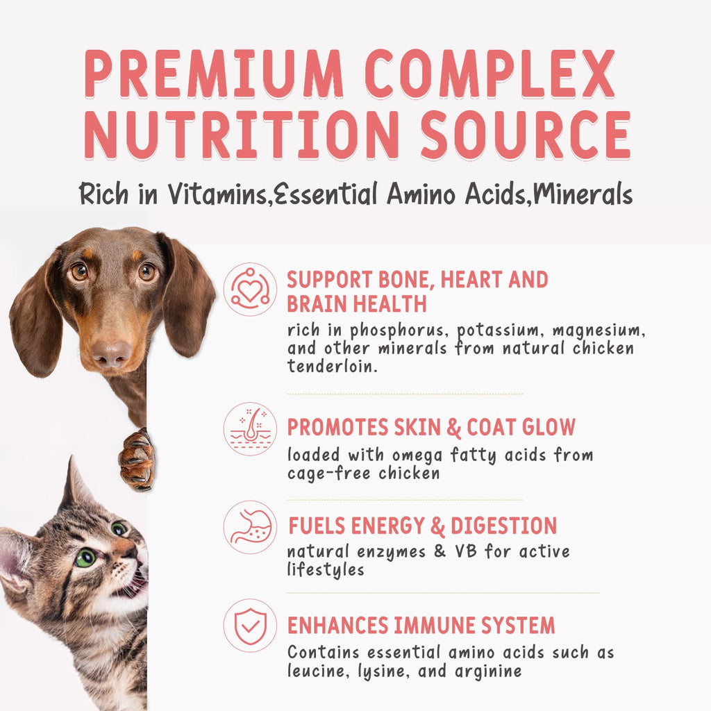 Freeze Dried Chicken Breast Cat & Dog Treats 2.82oz Single Ingredient Grain-Free Y13303